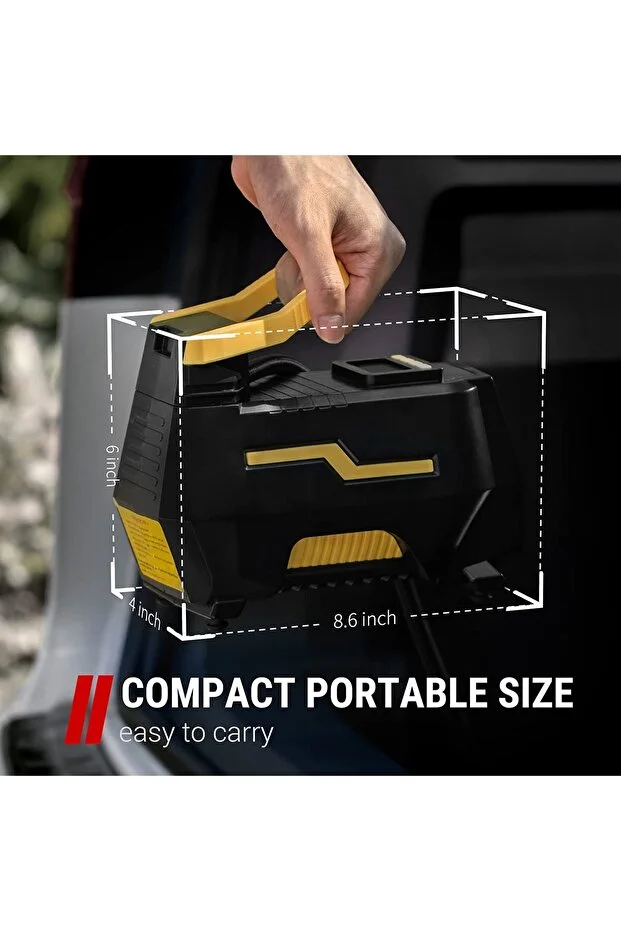 Eragon ERG-520 Dijital Basınç Göstergeli Oto Lastik Şişirme Pompası Hava Kompresörü